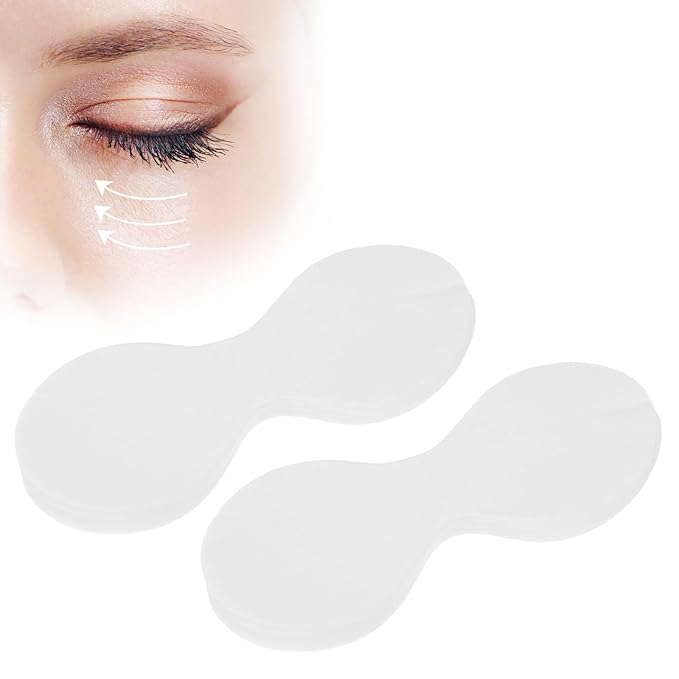 Abeillo 100 Sheets Disposable Eye Mask Non-Woven Disposable Facial Eye Covers Eyes Care Patches Paper Cosmetic Facial Skincare Spa Paper Beauty Sheets, Home Salon Beauty Tools