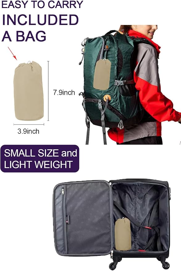 Lomon Women Waterproof Lightweight Rain Jacket Active Outdoor Hooded Raincoat