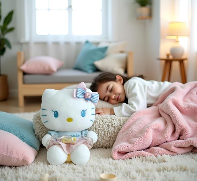 AlphaDesignLuxe Kitty Plush 10” Collectible Kitty Plushie Cute Stuffed Animal Toy Adorable Kawaii Doll (Girly)