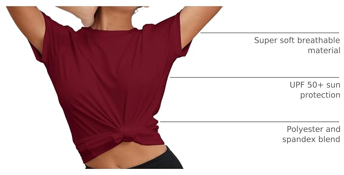 KevaMolly Workout Tops for Women UPF50+ Breathable Loose Fit Yoga T Shirts Short Sleeve Running Gym Athletic Tee Top