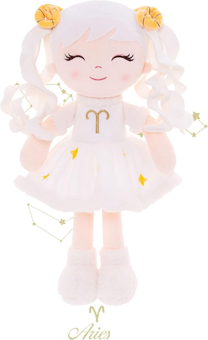 Baby Girl Gifts Plush Dolls Constellations Zodiac Doll Birthday Gift 17 inches Ariess