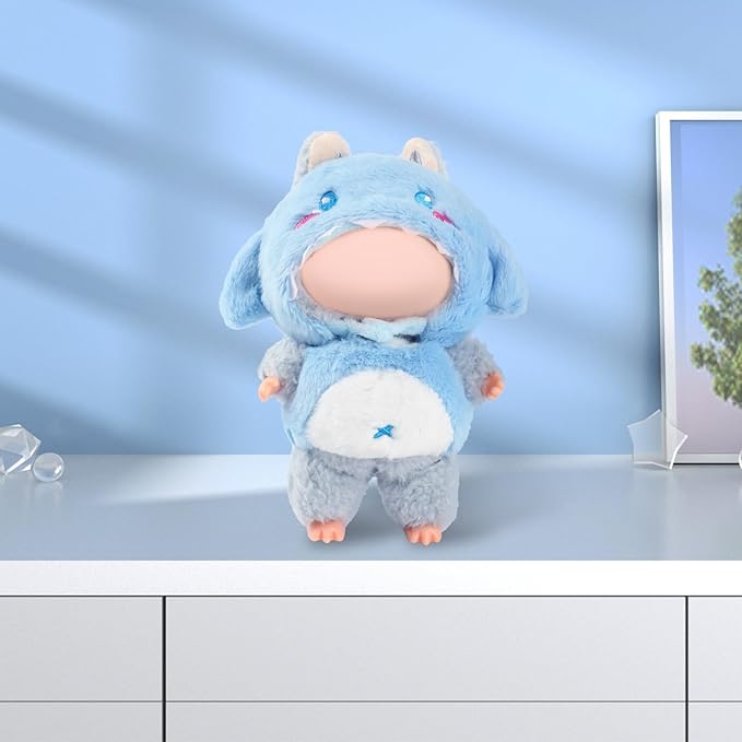 Clothes for 17cm Doll Accessories ,Suit Cute Clothes for Animal Style (Blue Shark)