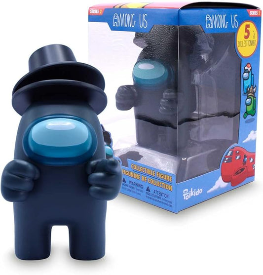 Among Us Series 2 7″ Black Crewmate with Top Hat – Official Just Toys Collectible Figure
