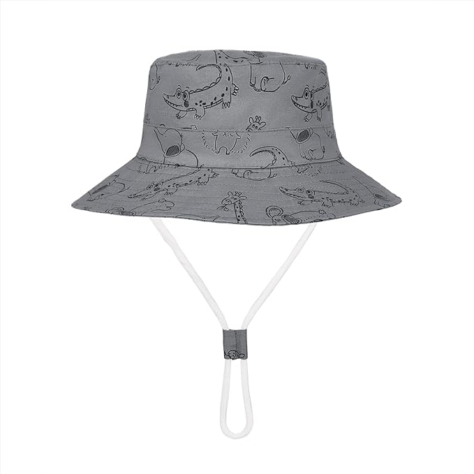 Baby Sun Hat UPF 50+ Sun Protective Toddler Bucket Hat Summer Kids Beach Hats Wide Brim Outdoor Play Hat for Boys Girls