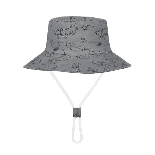 Baby Sun Hat UPF 50+ Sun Protective Toddler Bucket Hat Summer Kids Beach Hats Wide Brim Outdoor Play Hat for Boys Girls