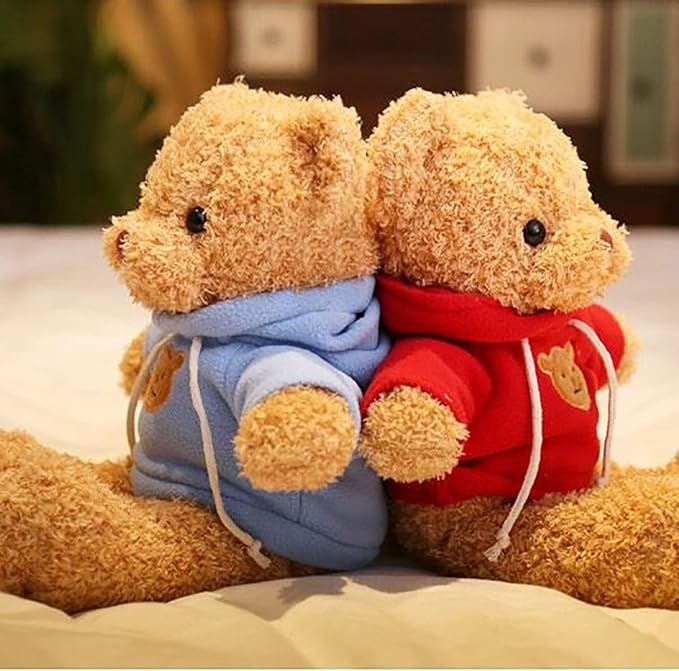 Teddy Bear Stuffed Animal Cute Teddy Bear Plush Toy 11.8" for Girls Christmas Valentine's Day
