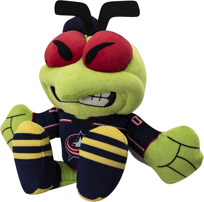 Bleacher Creatures Columbus Blue Jackets Stinger 8" Kuricha Mascot Sitting Plush - Soft Chibi Inspired Mascot