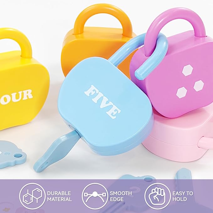 Lock and Key Toddler Toy, Preschool Learning Activities, Kindergarten Classroom Must Haves, Montessori Toys for 3 Year Old, Educational Math Manipulatives