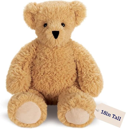Vermont Teddy Bear Stuffed Animals – 18 Inch Whipped Honey Brown Stuffed Teddy Bear, Super Soft Collection – Collectible Plushie Gift for All Ages