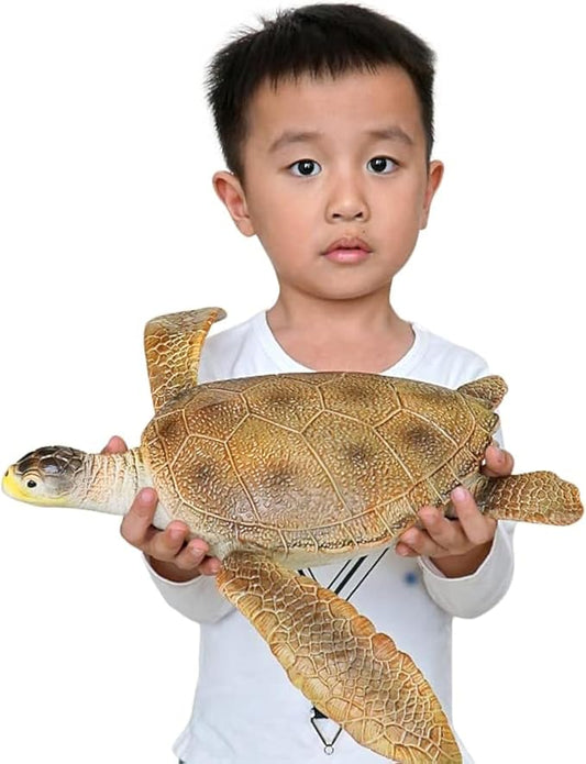 SmilerSmile Simulated Ocean Big Animal,One pc 15Inch Soft Filled Rubber Sea Educational Toys (sea Turtle)