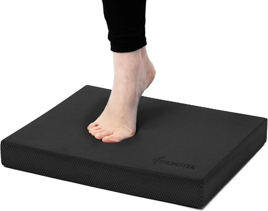 StrongTek Professional Foam Exercise Balance Pad - 15.8" x 13" x 2", High-Density TPE Foam Knee Pad, Non-Slip & Water-Resistant, for Balance Training, Physical Therapy, Yoga, and More