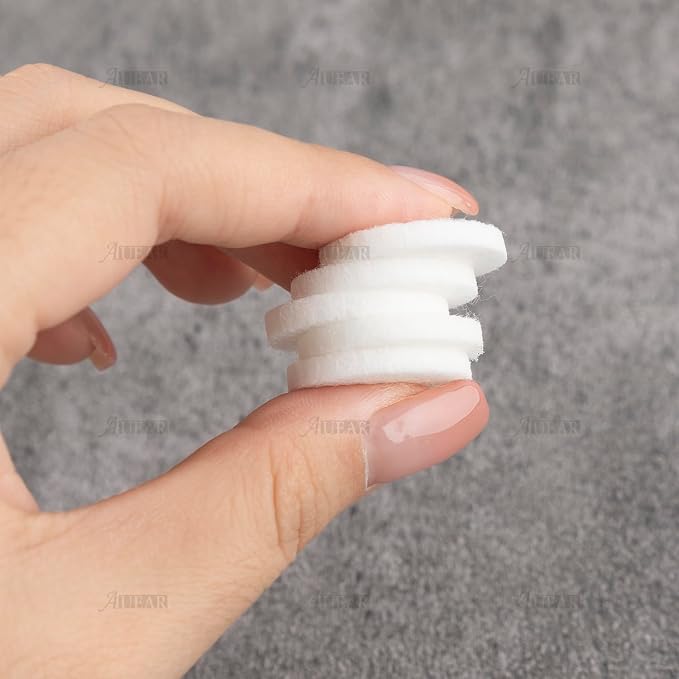 AUEAR, 100 Pack White Round Mini Diffuser Refill Pads Replacement Pad for Necklace Pendant