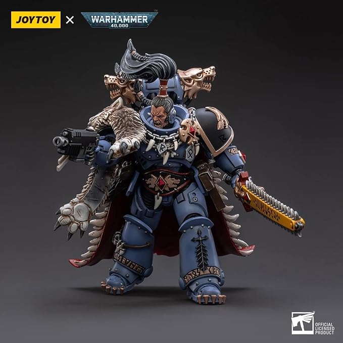 JOYTOY1/18 Warhammer 40,000 Action Figure Space Wolves Ragnar Blackmane Collection Model Birthday Gift