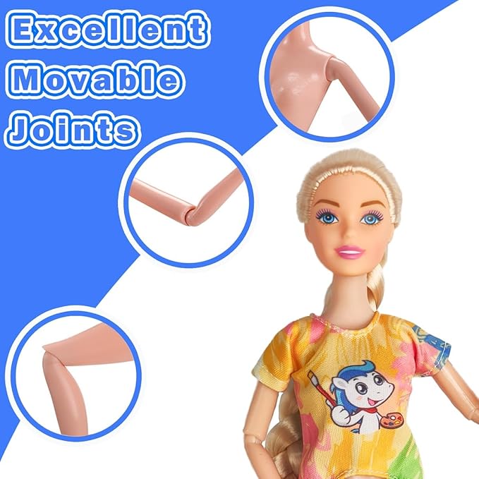 Interactive Family Toy Fun Action Figures Set, Imaginative Family Doll Play