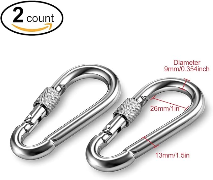 Black Blue Swing Swivel, 30 KN Safest Rotational Device Hanging Accessory