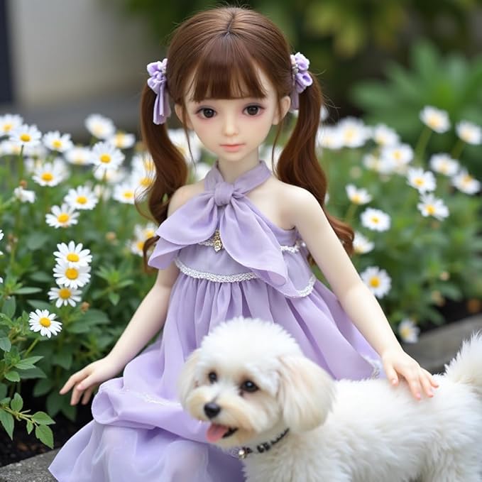 Silicone Seamless Female Action Figure, Flexible Female Figure, Doll Suitable for Cosplay/Photography/Art TPE Bodies and PVC Heads, Random Hair and Clothes 39inch (108CM H Natural Color)