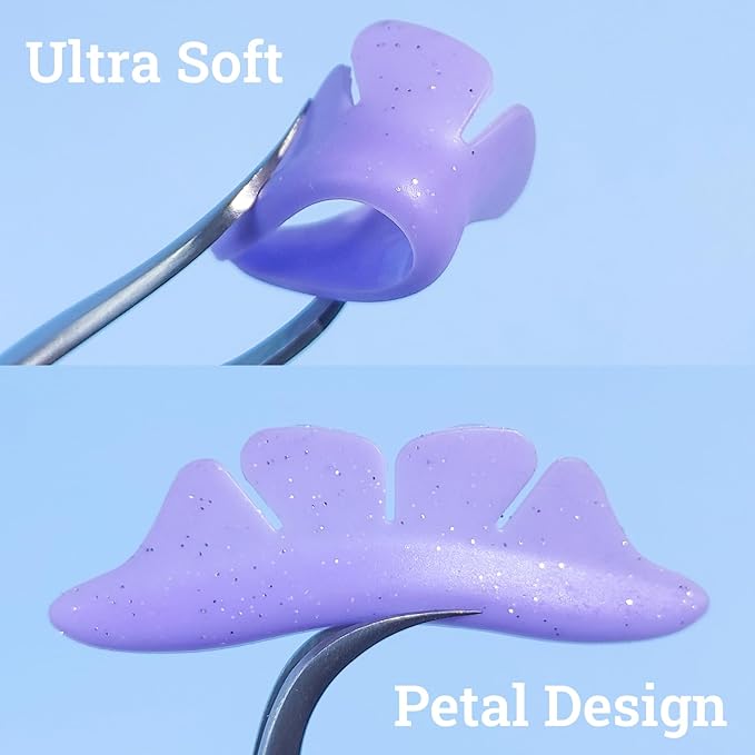 Lower Korean Lash Lift Pads Eyelash Perm Rods Lash Lift Shields for Perming Lower Lashes Reusable for Salon (Purple)