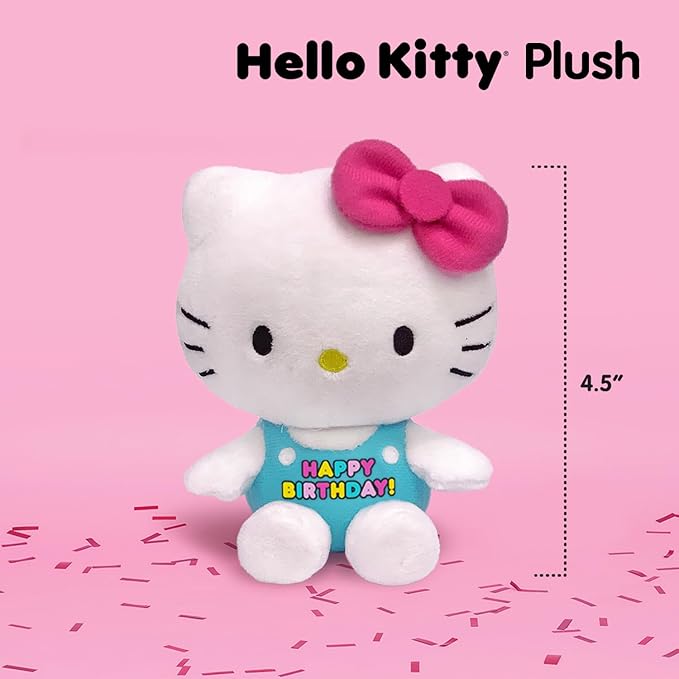 Megatoys Hello Kitty Party Gift Set - Tin Box, Pencil Case, Stickers, Birthday Necklace, Plush, and Hat