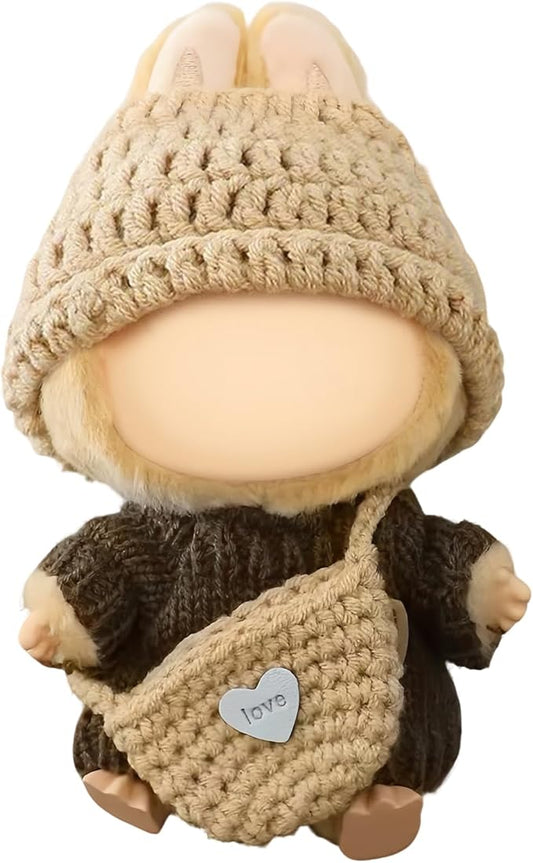 17cm Clothes Set (NO Doll): Hat & Overalls Set for 17cm Accessories Suit - Stylish Adorable Dolls Clothes Accessories - Cute Clothes for Dress up Unique Style (ZL-D001)