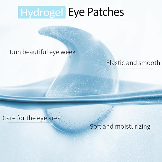 firstfly 60 PCS Under Eye Patch Masks, for Dark Circles, Puffy Eyes, Reduces Fine Lines, Wrinkles, Eye Bags with Collagen & Hyaluronic Acid - Day & Night Skincare Pads,Hydrating & Cooling