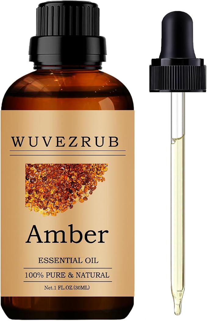 Amber Essential Oils, 30ML Pure and Natural Essential Oil for Aromatherapy Diffuser - Amber /1 Fl Oz