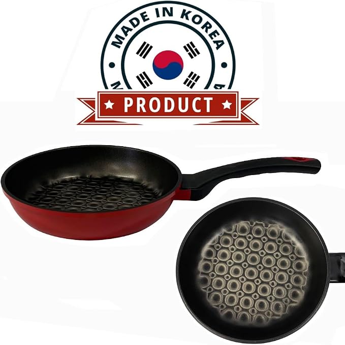 Nonstick 3D Diamond Coating Wok Frying Pan Cookware 9.5'' (24cm)-MADE IN KOREA