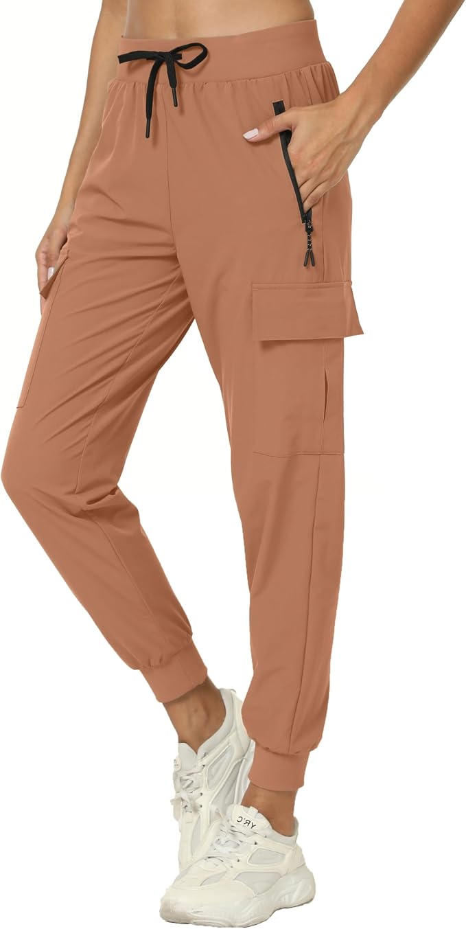 Women's Joggers Cargo Pants Lightweight Quick Dry Hiking Running Pants for Athletic Casual & Outdoor