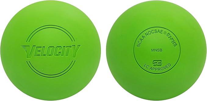 Velocity Lacrosse Balls - 60 and 120 Packs - for Practice, Official NFHS and College Approved Size