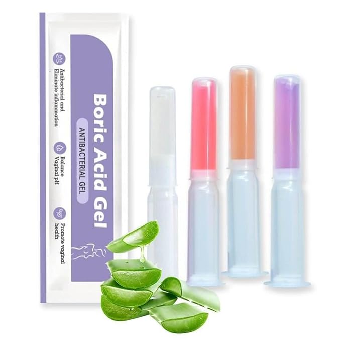Boric Acid Moisturizing Vaginal Gel for Vaginal Dryness pH Balance, Odor Control | Paraben-Free Gentle Daily Hygiene| Soothes & Rejuvenates,10 Applications