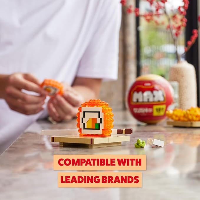 MAX Premium Sushi Building Bricks Capsule x2 Novelty Unboxing Toy Collectible Mini's by ZURU