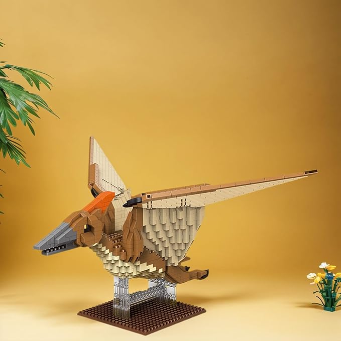 Dinosaur Micro Mini Building Block Sets for Adults, No Compatible with Lego, Building Toys for Home & Office Decor, MOC 3D Creative Model Gifts for Christmas