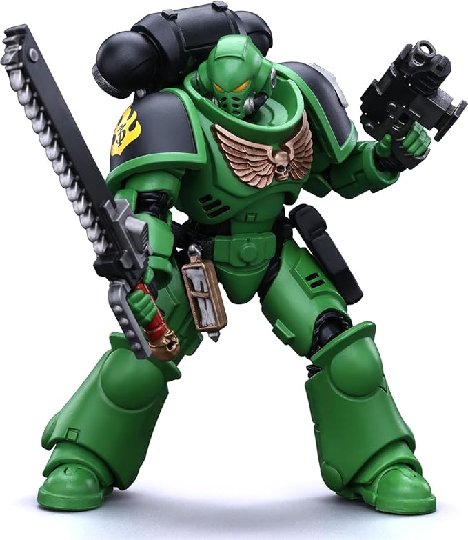 JOYTOY Warhammer 40K 1/18 Action Figures - Salamanders Intercessors Brother Haecule Perfect for Collectors & Decor - Ideal Gift for Birthdays/Christmas - Character Figure - JT5222
