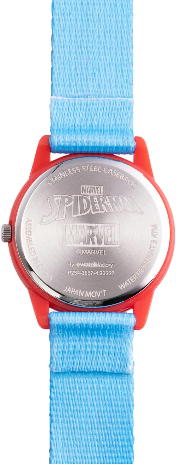 Marvel Spiderman Watch for Kids - Spiderman Watch Boys - Spider-Man Watches for Boys 4-6 - Toys - Kids - Marvel Toddler - Silver Case - 3D Silicone Plastic Strap