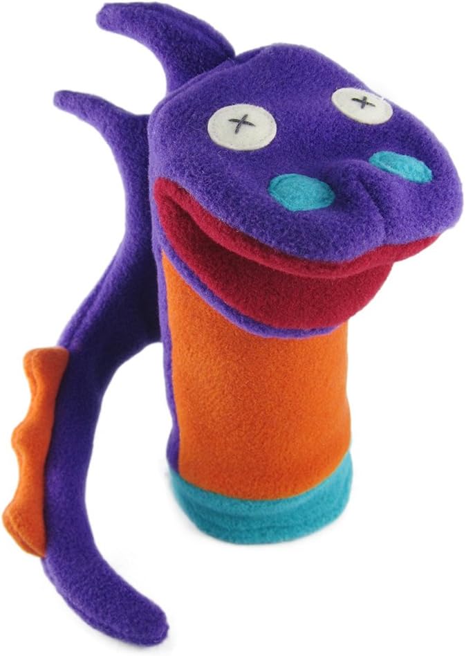 Cate and Levi Fantasy and Imagination Hand Puppets-Set of 4 Includes 2 Unicorns and 2 Dragons (100% USA Polar Fleece)