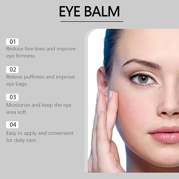 Under Eye Balm Stick for Under Eyes Bags, Balm for Eye Bags, 2025 New Turmeric Cream, Erase for Dark Circles Puffiness, Moisturizing Eyes Cream (2 pcs, 0.11 Oz)