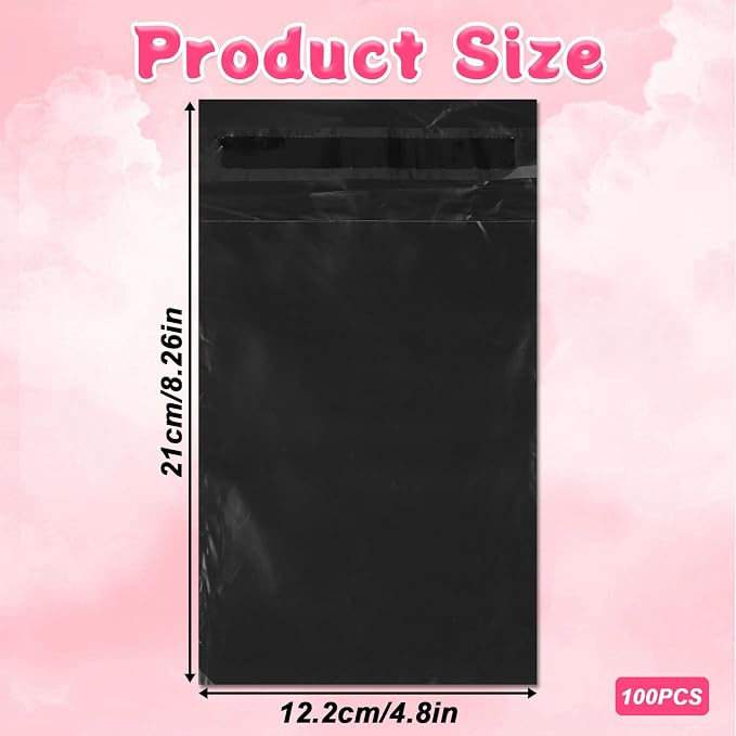 100 Pcs Sanitary Napkin Disposal Bags, Women Tampon Disposal Bags, Feminine Disposable Bag for Sanitary Pads, Privacy, Black Sealed Opaque