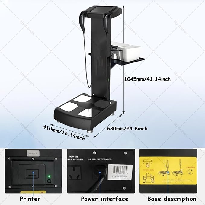 Smart Body Composition Analyzer with Printer for Home, Gym, and Clinic Use