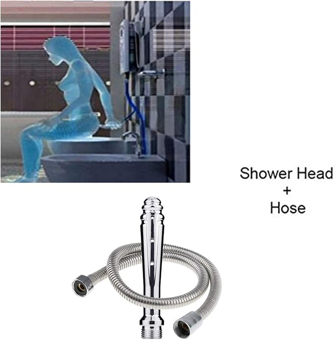 Shower Douche for Enema Rinse, Enemator Cleaning Shower Both for Men and Women-Handheld Shower Bidet for Pregnant Women 59-inch Shower Hose （Small）