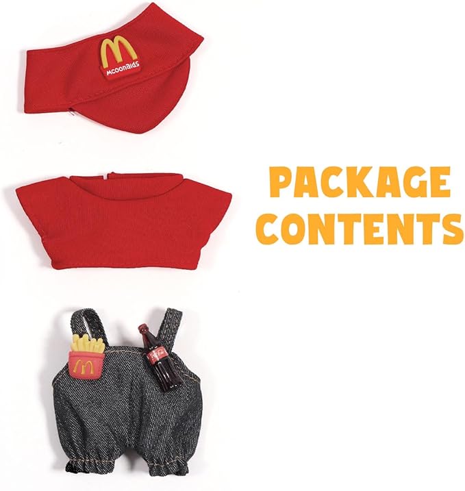 AICase for Lububu Clothes/for Lububu Outfits,Clothes Set for Lububu 17cm Doll,3 Piece Set Hat Clothing for la-bubu, Boys and Girls Stylish Adorable Dolls Clothes Accessories (No Doll)_01