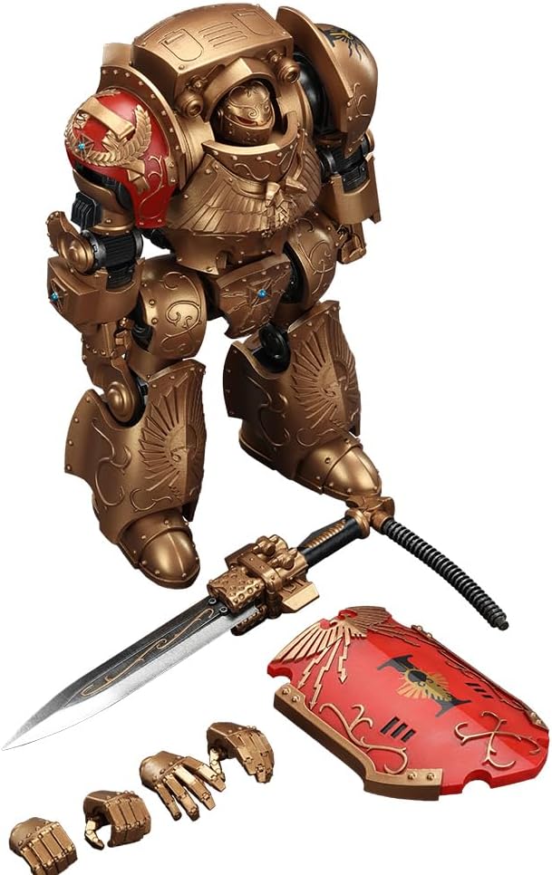 JOYTOY-Warhammer The Horus Heresy 1:18 Action Figure Legio Custodes Contemptor Galatus Dreadnought Collection Model Birthday Gifts