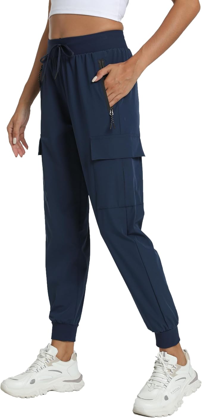 Women's Joggers Cargo Pants Lightweight Quick Dry Hiking Running Pants for Athletic Casual & Outdoor