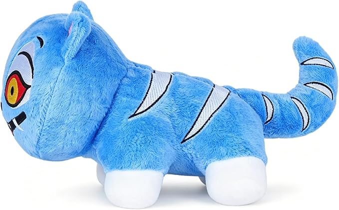 Blue Tiger Plush Toy, Soft Tiger Home Decor Animals Pillow, Ideal Gift for Kids and Adults