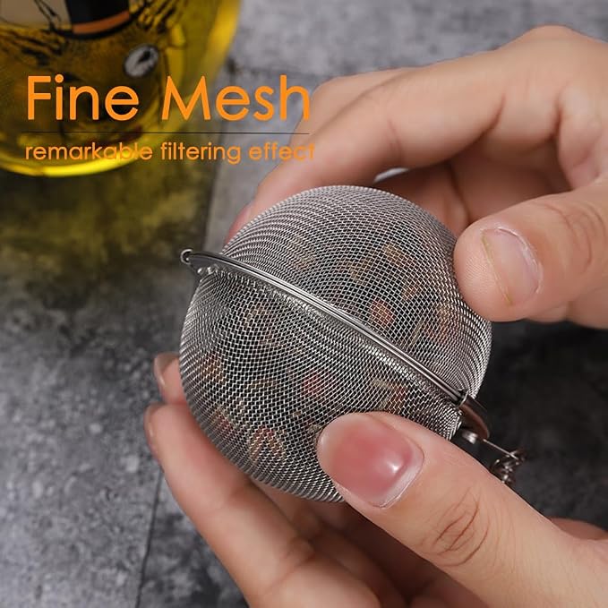Tea Infusers for Loose Tea 3 Sets Tea Infuser Loose Leaf Tea Steeper Tea Stainless Steel Ball Mesh Tea Strainer Filters with Crtstal Pendant (Animal 4)