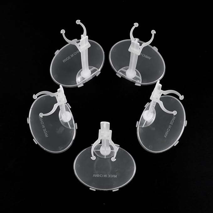 E-TING Transparent Dolls Holder Stand Support for 9inches-12inches Dolls - Pack of 10