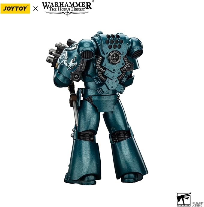JOYTOY Warhammer The Horus Heresy Alpha Legion Headhunter with Banestrike Combi-Bolter and Power Dagger - 1:18 Scale 4.72in Action Figure Mecha Joy Toy Collection Model
