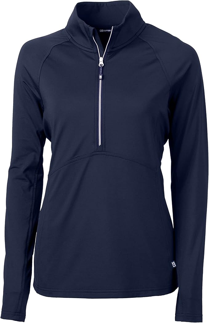 Cutter & Buck Womens Long Sleeve Adapt Eco Knit Half Zip Pullover