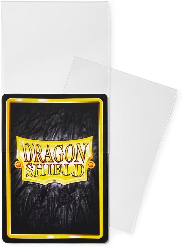 Dragon Shield Bundle: 5 Packs of Clear Perfect Fit Standard Size Sleeves - 500 Sleeves Total
