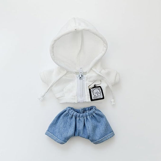 Clothes Sets Suitable for 17cm Dolls (Only Clothes No Doll ) Hoodie Clothing Accessories, Cardigan Outfits Suitable for Doll Soft Clothing Replacement