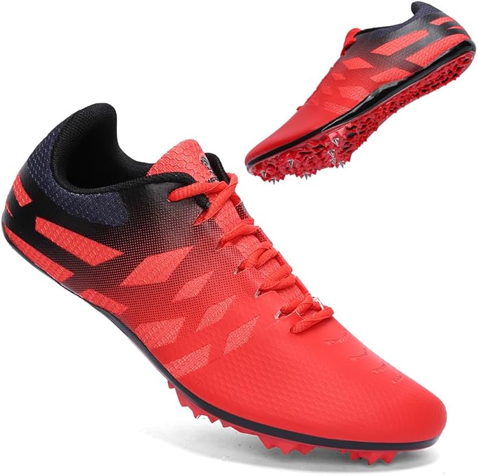 Men Women Kids Track and Field Shoes Professional 8 Spikes Running Racing Sneakers Breathable Lightweight Sprinting Shoes