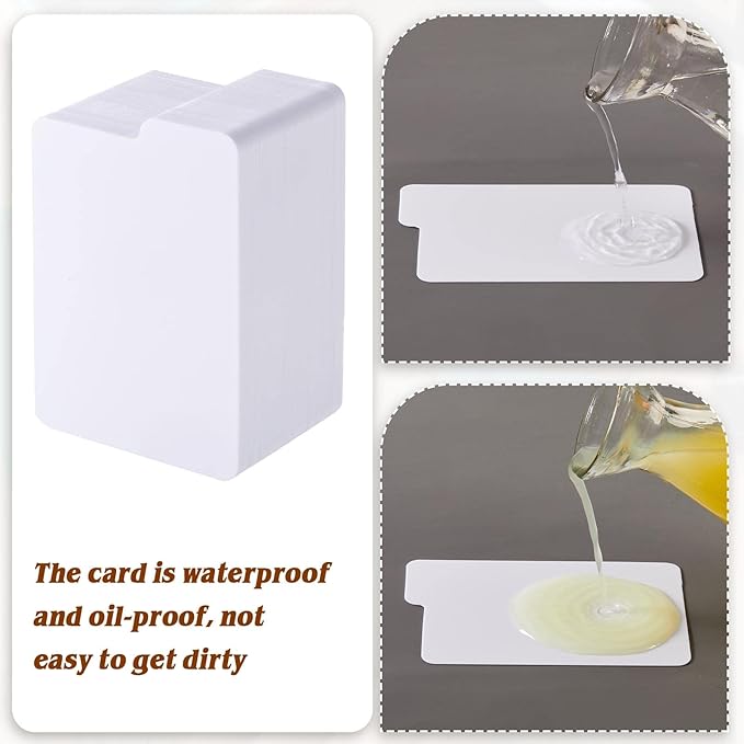 Lewtemi 150 Pieces Card Dividers PP Trading Card Page Dividers Playing Separator for Office and Sports Gathering Storage Supplies, 2.6 x 3.8 Inch, 10 Colors (White)